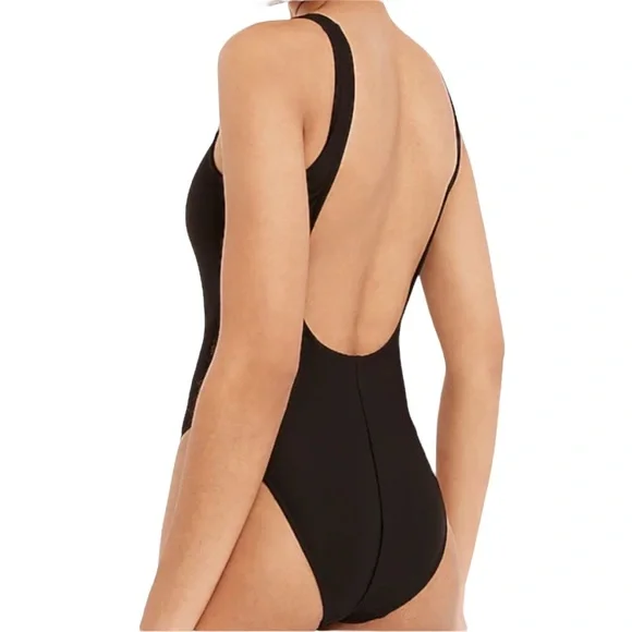 J. Crew Ribbed Squareneck One-piece Swimsuit in Pale Blossom NWT